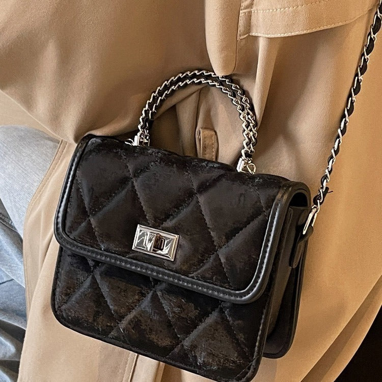 Women's Diamond Chain Messenger Bag | Portable Crossbody Shoulder Bag | Luxury Evening Bag
