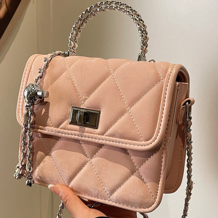 Women's Diamond Chain Messenger Bag | Portable Crossbody Shoulder Bag | Luxury Evening Bag