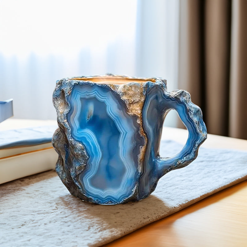 Natural Mineral Crystal Coffee Mug — 9 Colors