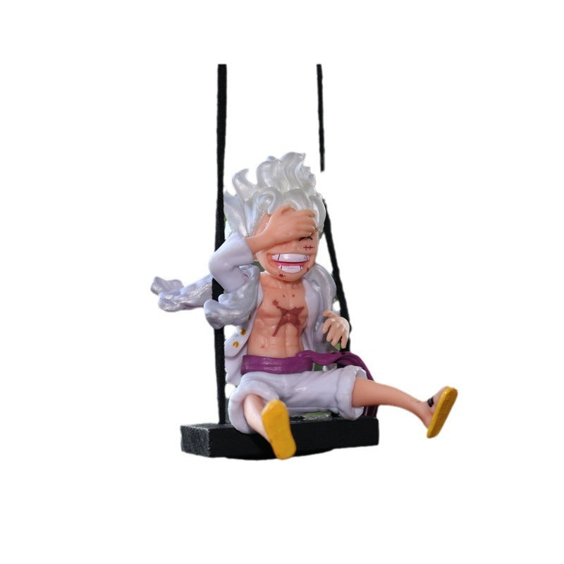 One Piece Nika Luffy Car Rearview Mirror Hanging Ornament