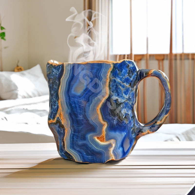 Natural Mineral Crystal Coffee Mug — 9 Colors