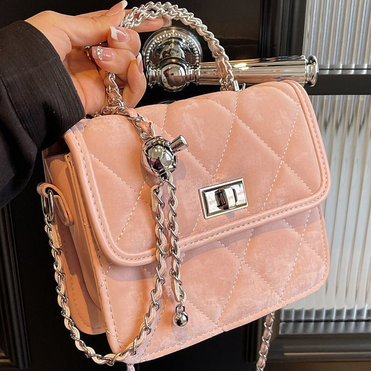 Women's Diamond Chain Messenger Bag | Portable Crossbody Shoulder Bag | Luxury Evening Bag