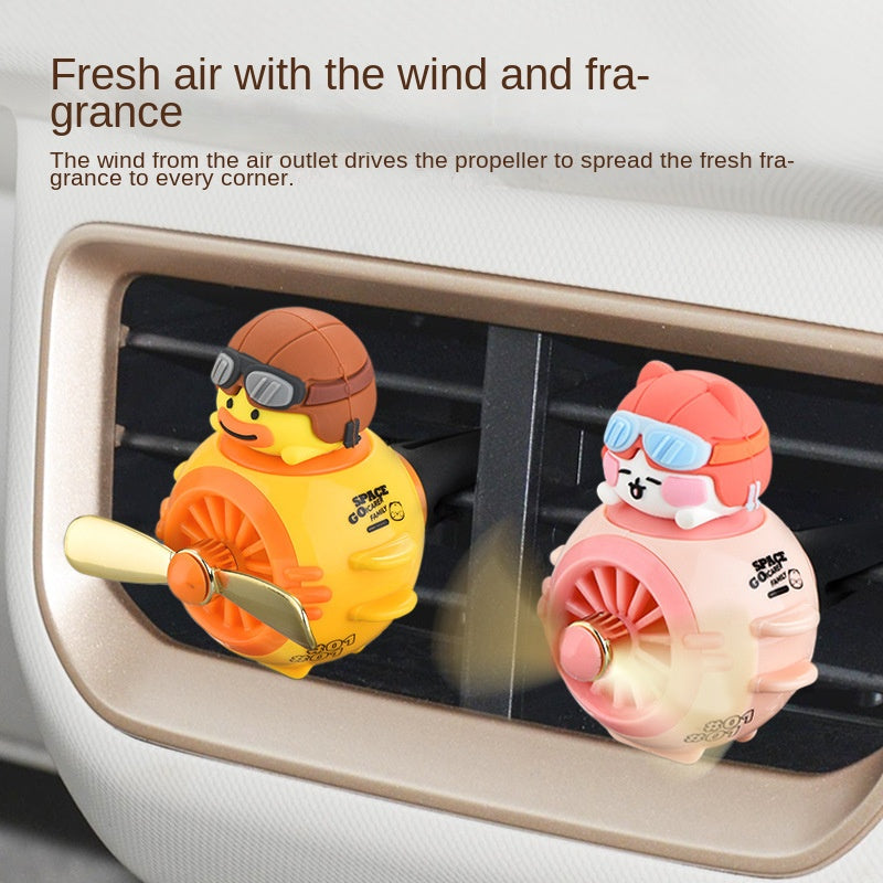 Cute Cartoon Car Air Vent Freshener | Perfume Sheet Clip — 8 Styles