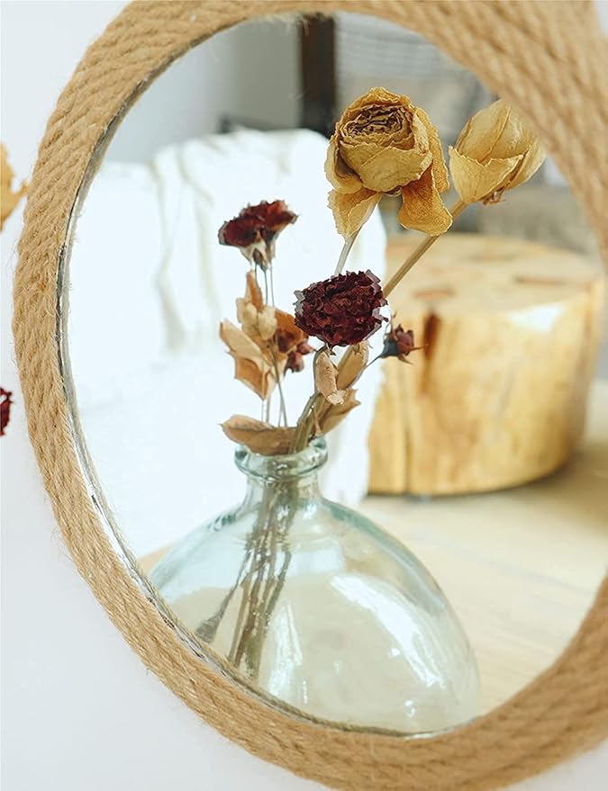 Wall Hanging Mirror Pack of 2 | Decorative Aesthetic Mirror Set | Modern Home Decor UAE