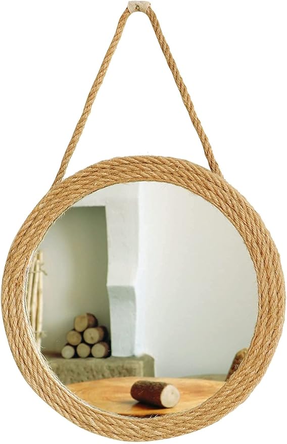 Wall Hanging Mirror Pack of 2 | Decorative Aesthetic Mirror Set | Modern Home Decor UAE