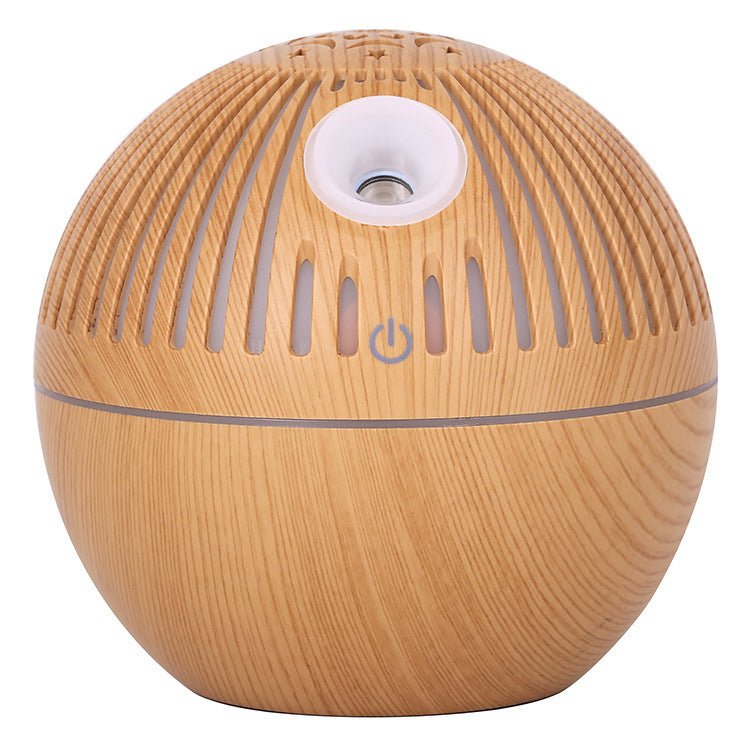 Wood Grain Aroma Diffuser & Humidifier | 7 Color LED Light | Essential Oil Diffuser for Home