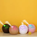 Wood Grain Aroma Diffuser & Humidifier | 7 Color LED Light | Essential Oil Diffuser for Home
